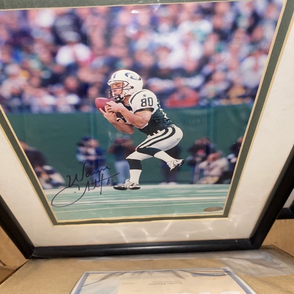 Wayne cherbet on jets signed picture framed